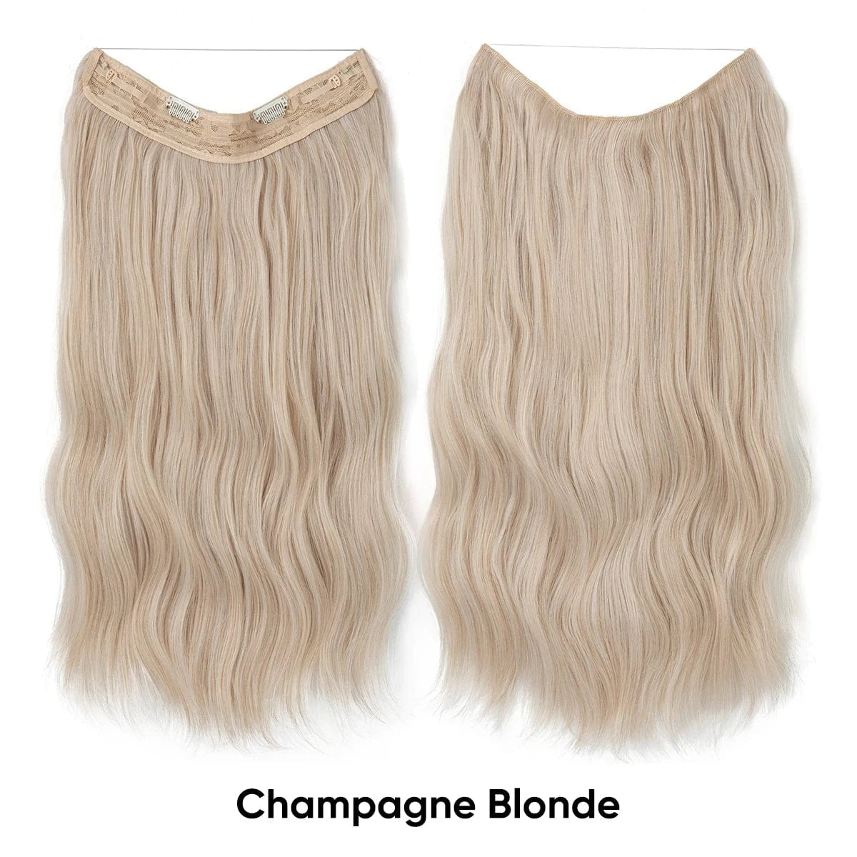 Wholesale Suppliers Synthetic Fiber Invisible Wire White Seamless Ombre Private Label Hair Extensions Pieces for White Woman