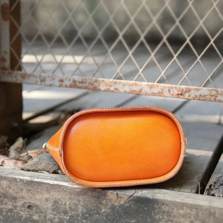 Wholesale Vintage Women's Bucket Bag Customized Genuine Leather Ladies Handbags Fashion Trend Nice Design Bucket Bags For Women