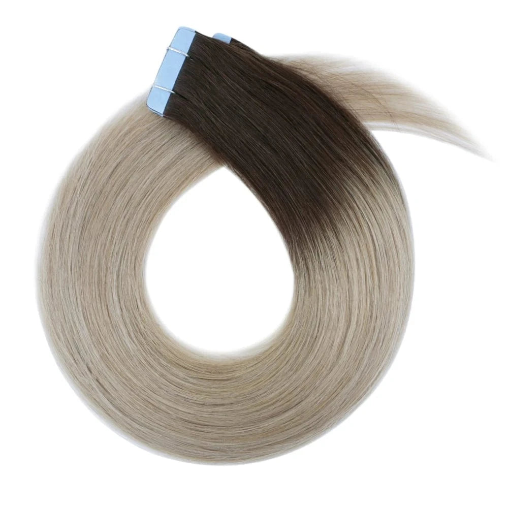 wholesale vrigin remy Russian human hair double drawn remy tape hair extensions