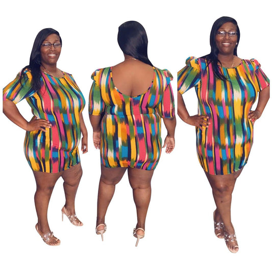 Wholesale women's clothes woman big yards 5 xl summer new design fashion women's clothing color plus size skirt customize LOGO