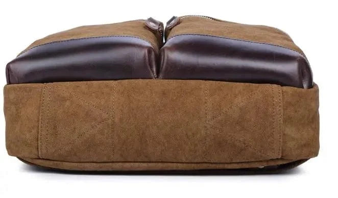 Wholesale Work Satchel Messenger Bag Wax Canvas 14 Inch Laptop Commuting Shoulder Bag Water Resistant Briefcase