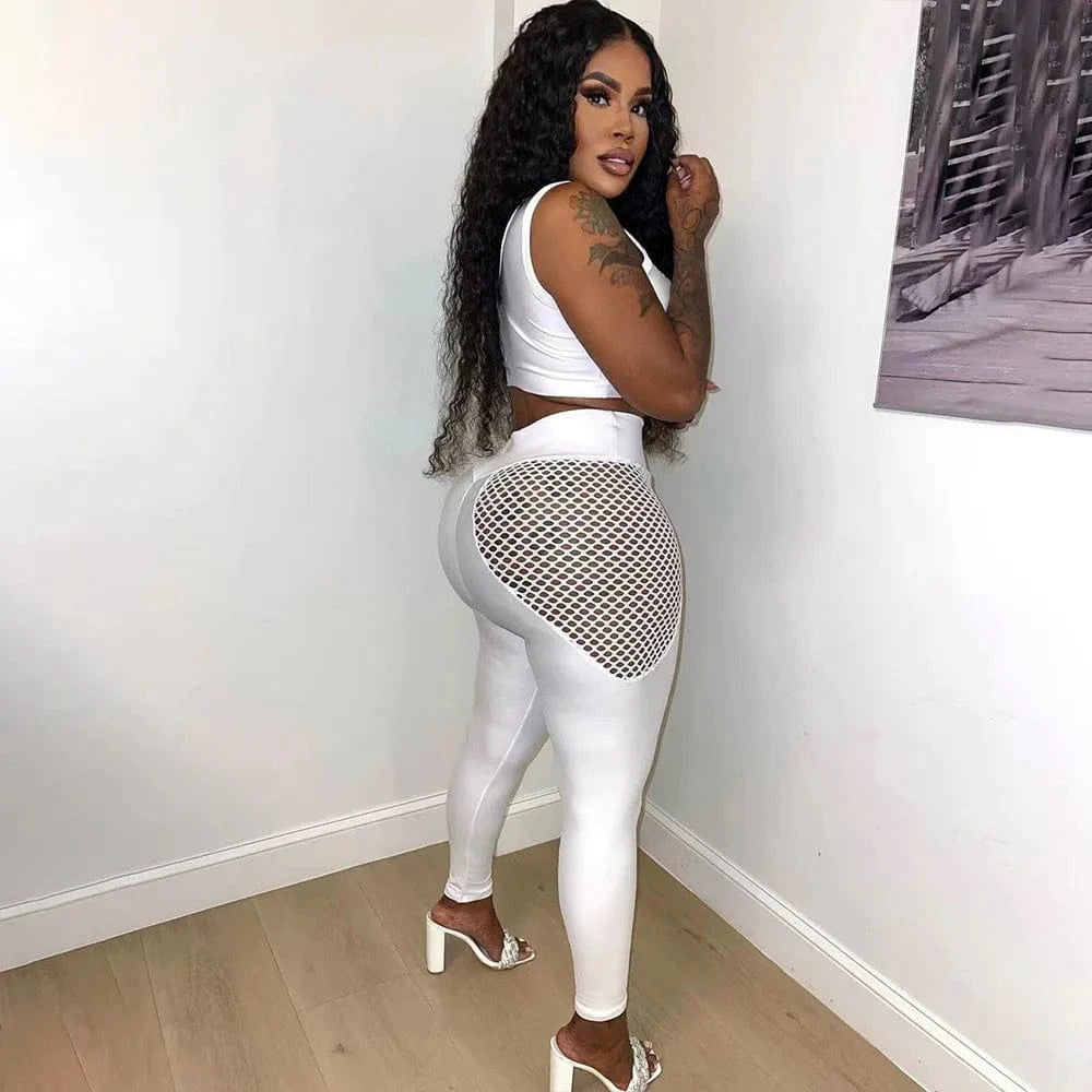 wholesale workout clothing 2 piece outfit women tank top and pants gym clothes sports set