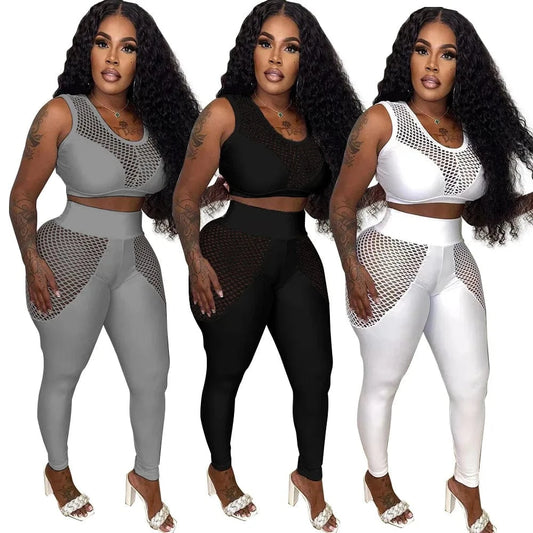 wholesale workout clothing 2 piece outfit women tank top and pants gym clothes sports set