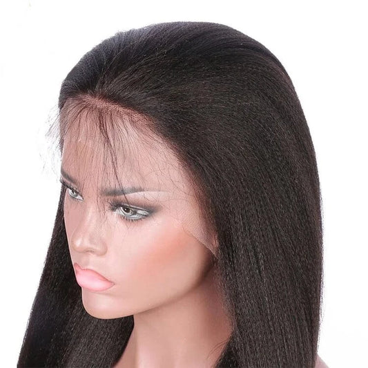 Wholesale yaki brazilian human hair wig, free sample silk top human hair full lace wig, real natural wigs for black women