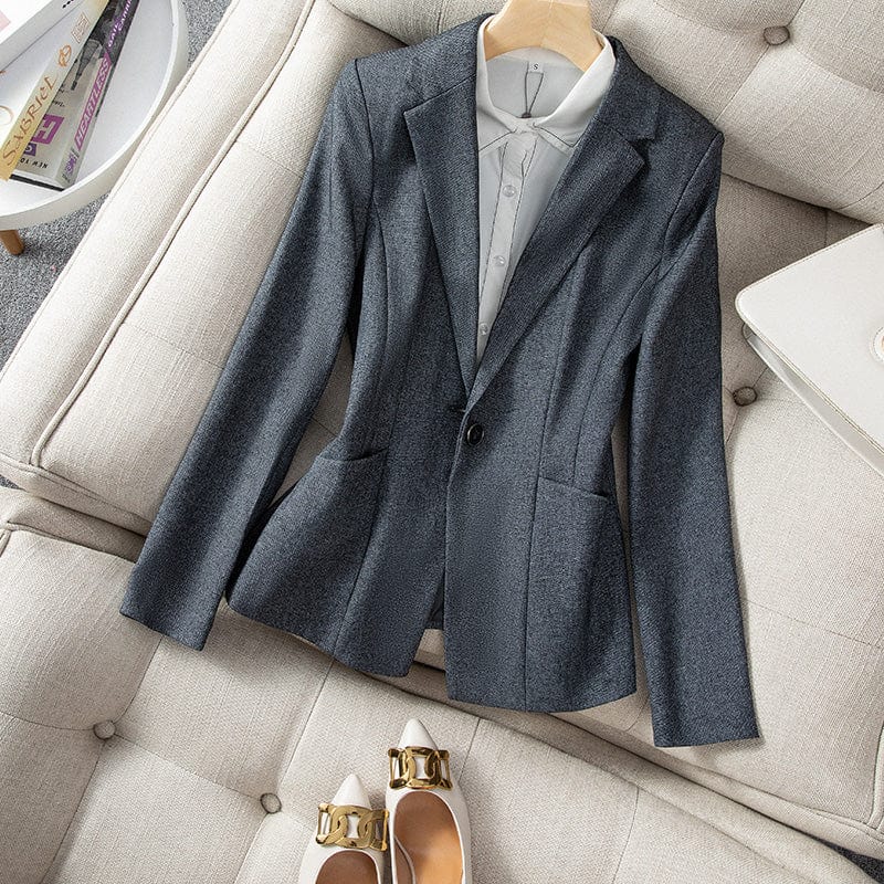 Wholesaler 2 Pieces Big Pocket Single Button OEM Formal Pant Suit for Women Work Wear Office Lady Uniform Style Business Set