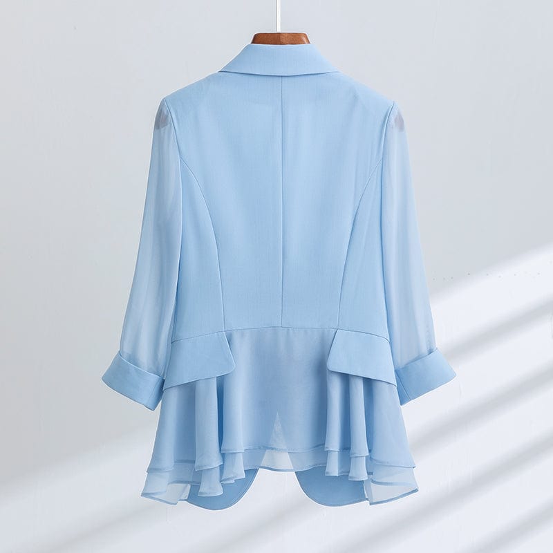 Wholesaler Two Piece Set Summer Women Elegant Pant Suits Half Sleeve Blazer Business Office Lady Work Wear Fashion Outwear