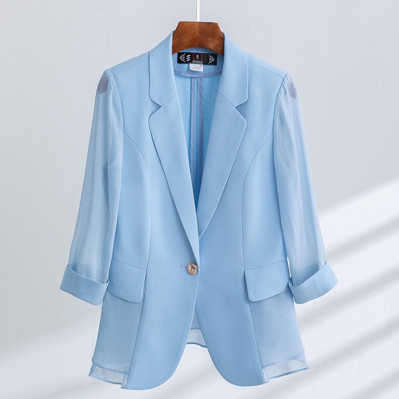 Wholesaler Two Piece Set Summer Women Elegant Pant Suits Half Sleeve Blazer Business Office Lady Work Wear Fashion Outwear
