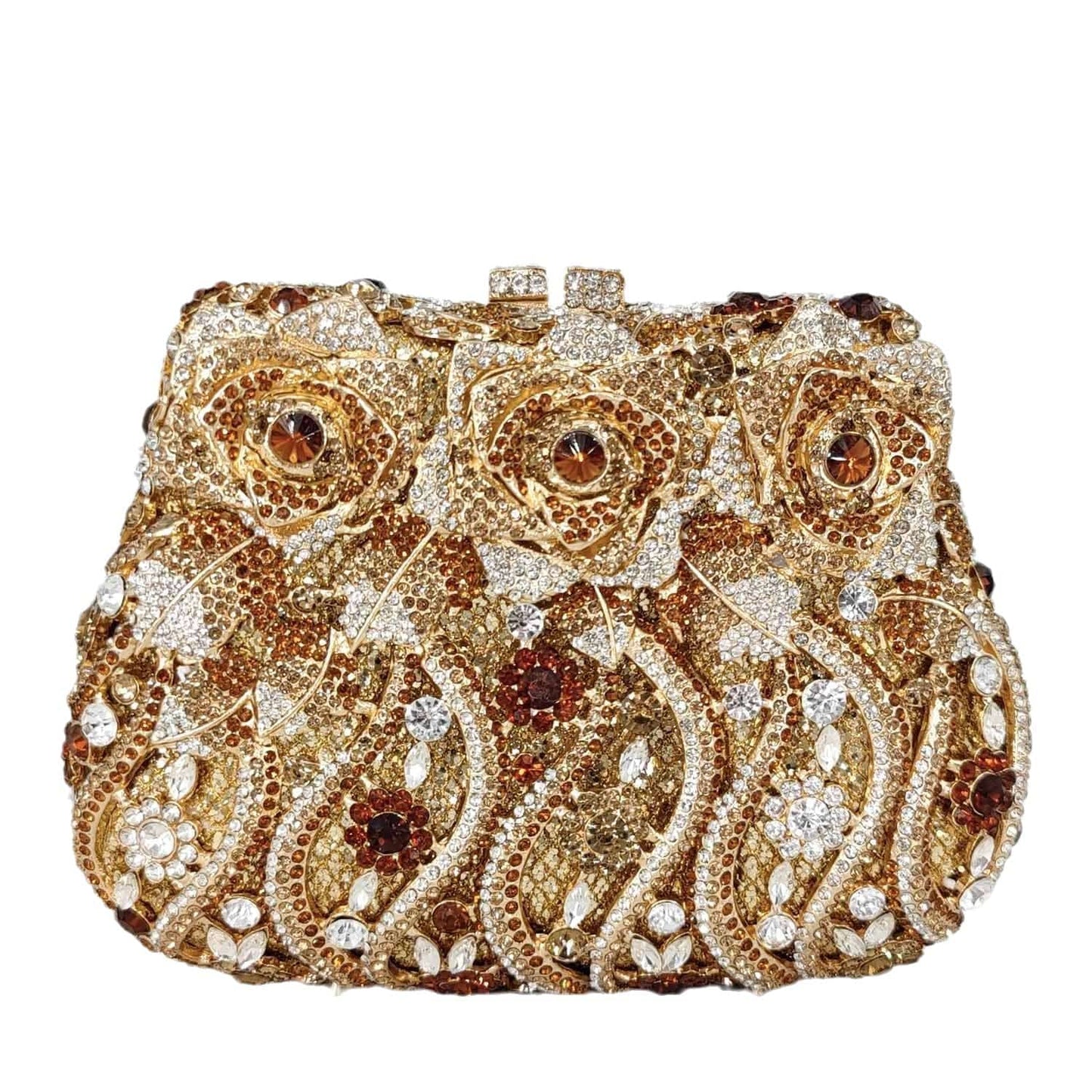 Wholesales Customized Dropping Shipping Diamond Flower Clutch Handbag Women Crystal Party Purse Rhinestone Evening Bag