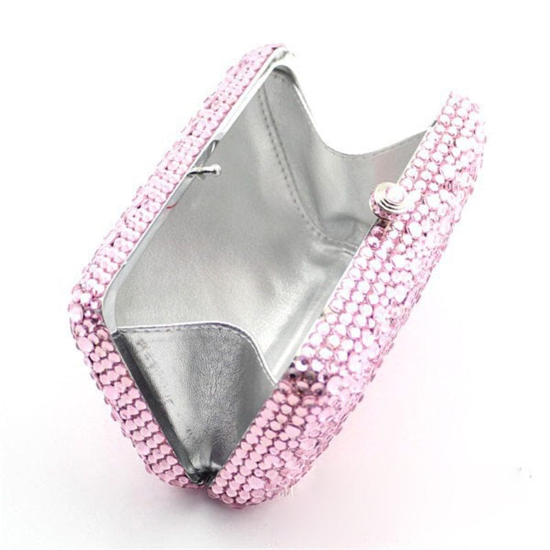 Wholesales Diamond Minaudiere Purses Rhinestone Handbag Ladies Wedding Cocktail Party Crystal Evening Bags Minaudiere Purses