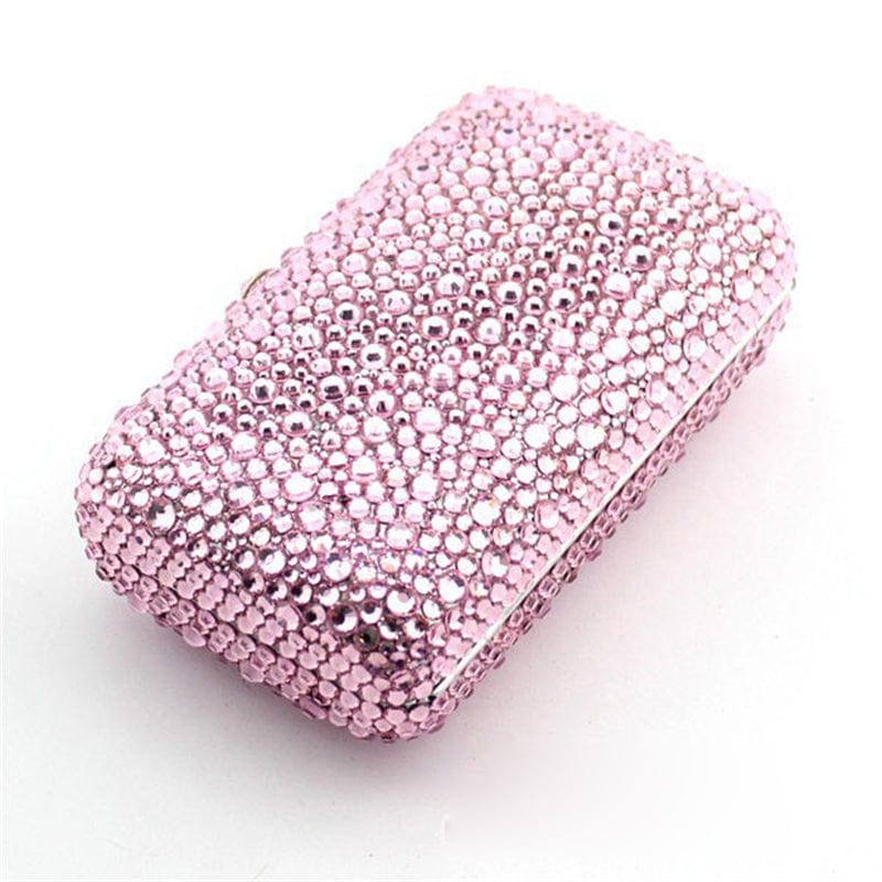 Wholesales Diamond Minaudiere Purses Rhinestone Handbag Ladies Wedding Cocktail Party Crystal Evening Bags Minaudiere Purses