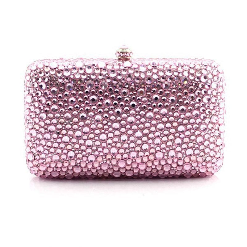 Wholesales Diamond Minaudiere Purses Rhinestone Handbag Ladies Wedding Cocktail Party Crystal Evening Bags Minaudiere Purses