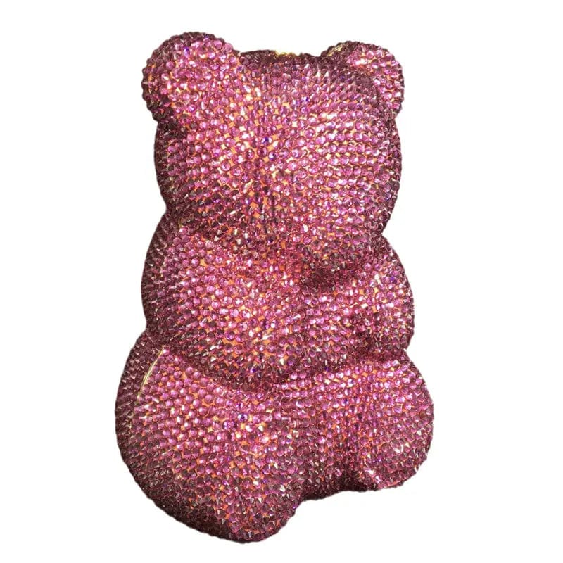 Wholesales Handmade Bling Crystal Rhinestone Clutch Evening Bag for Formal Party Diamond Small Gummy Bear Clutch Dinner Purse