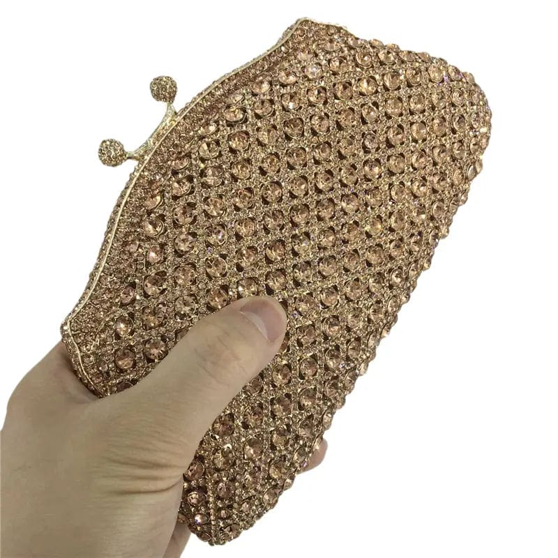 Wholesales Luxury Crystal Elegant Clutch Bag Dress Wedding Purse Women Rhinestone Party Evening Handbag For Woman