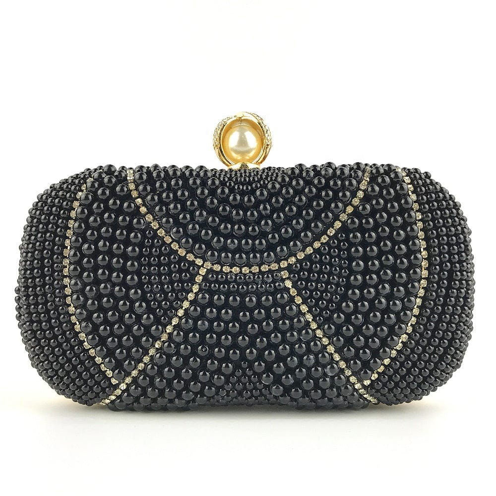 wholesales pretty evening clutch bag bridal clutch purse pearl beading evening bags for ladies