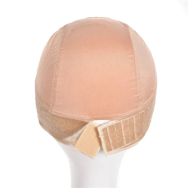 Whosale Velvet Grip Adjustable Headband Cap Wig With Elastic Band