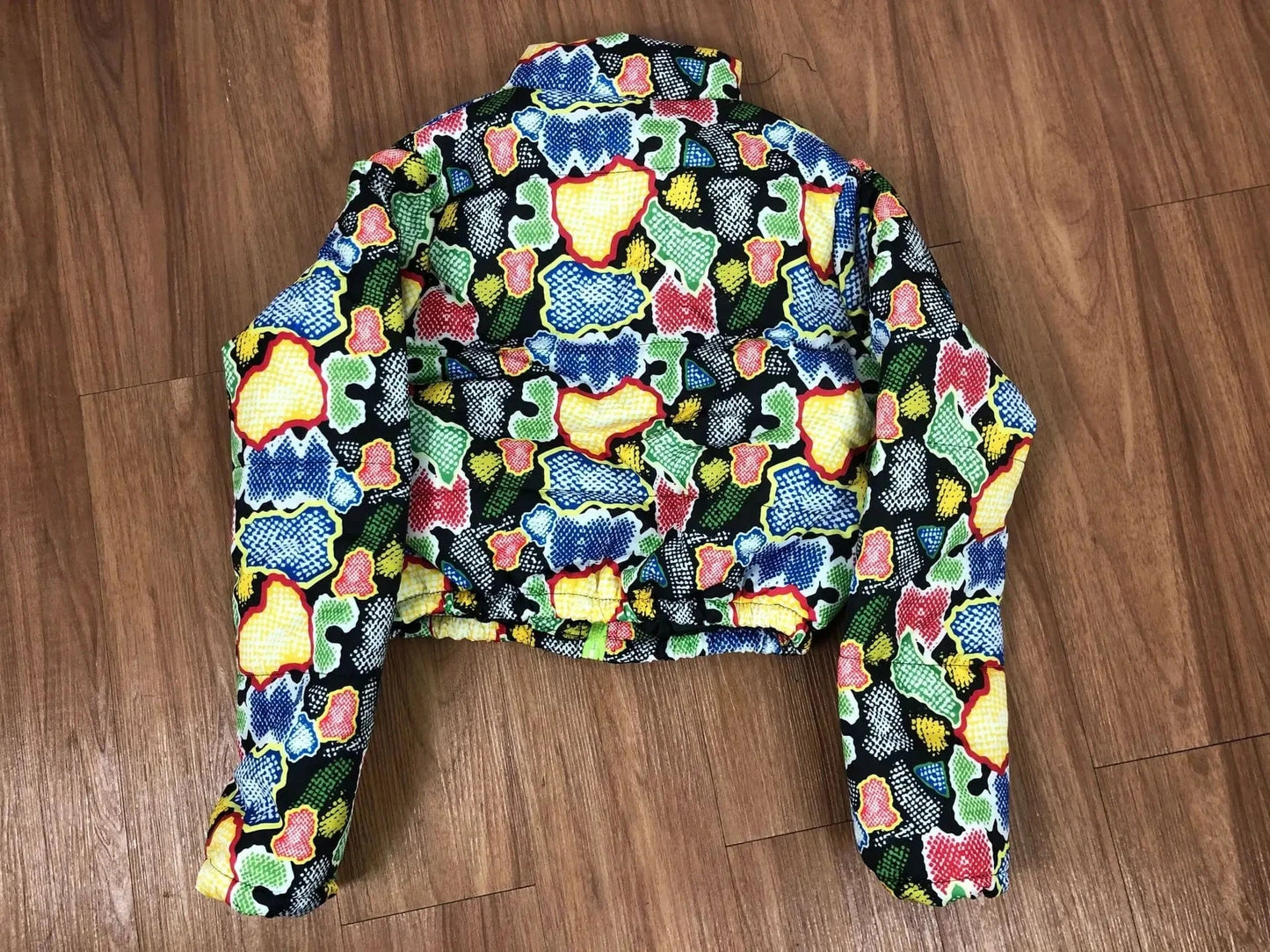 Winter Clothes Fashion Zip Up Puffy Jacket Ladies Outdoor Puffer Jackets Zipper Cropped Bubble Down Coat for Women