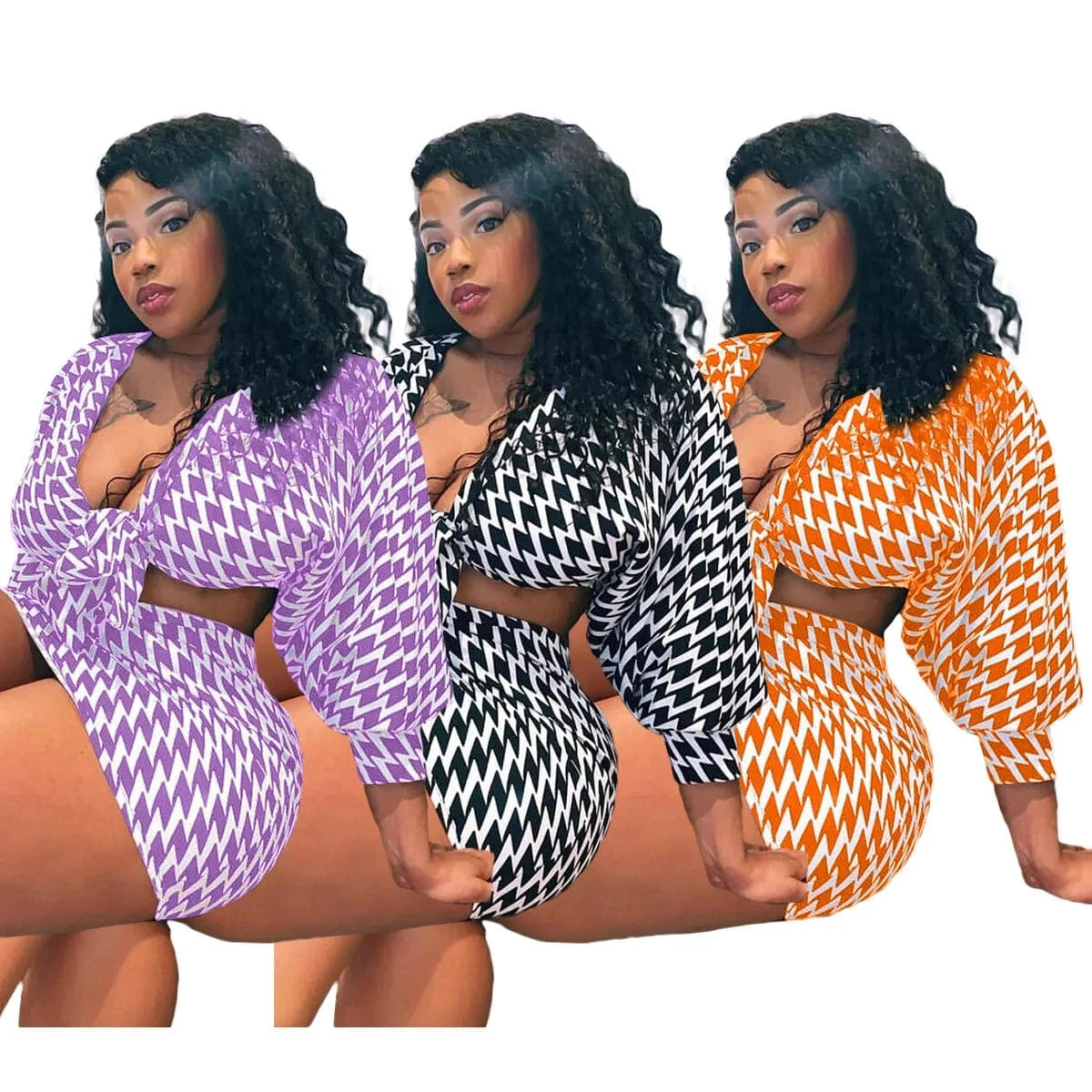 Woman 2 Piece Fall Skirt Set Modest Skirt and Crop Top and Mini Skirts Two Piece Set Outfit Plus Size 5xl Woman Dress