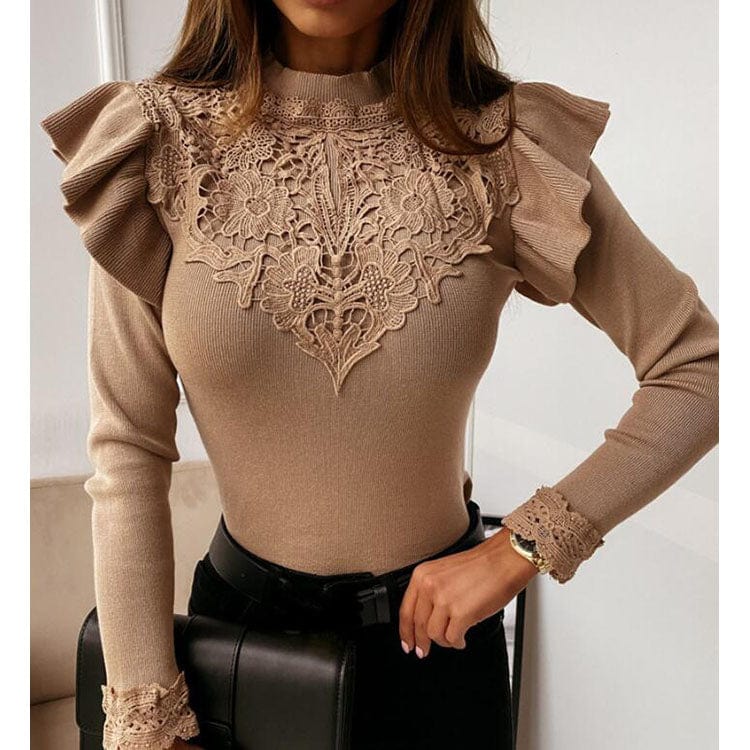 Women Autumn and Winter Knit Patchwork Clothing Plus Size Turtleneck Warm Long Sleeve Pullover Knitted Sweaters for Womens 2022
