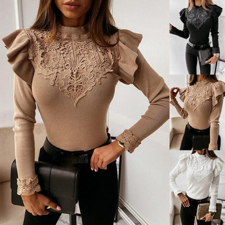Women Autumn and Winter Knit Patchwork Clothing Plus Size Turtleneck Warm Long Sleeve Pullover Knitted Sweaters for Womens 2022