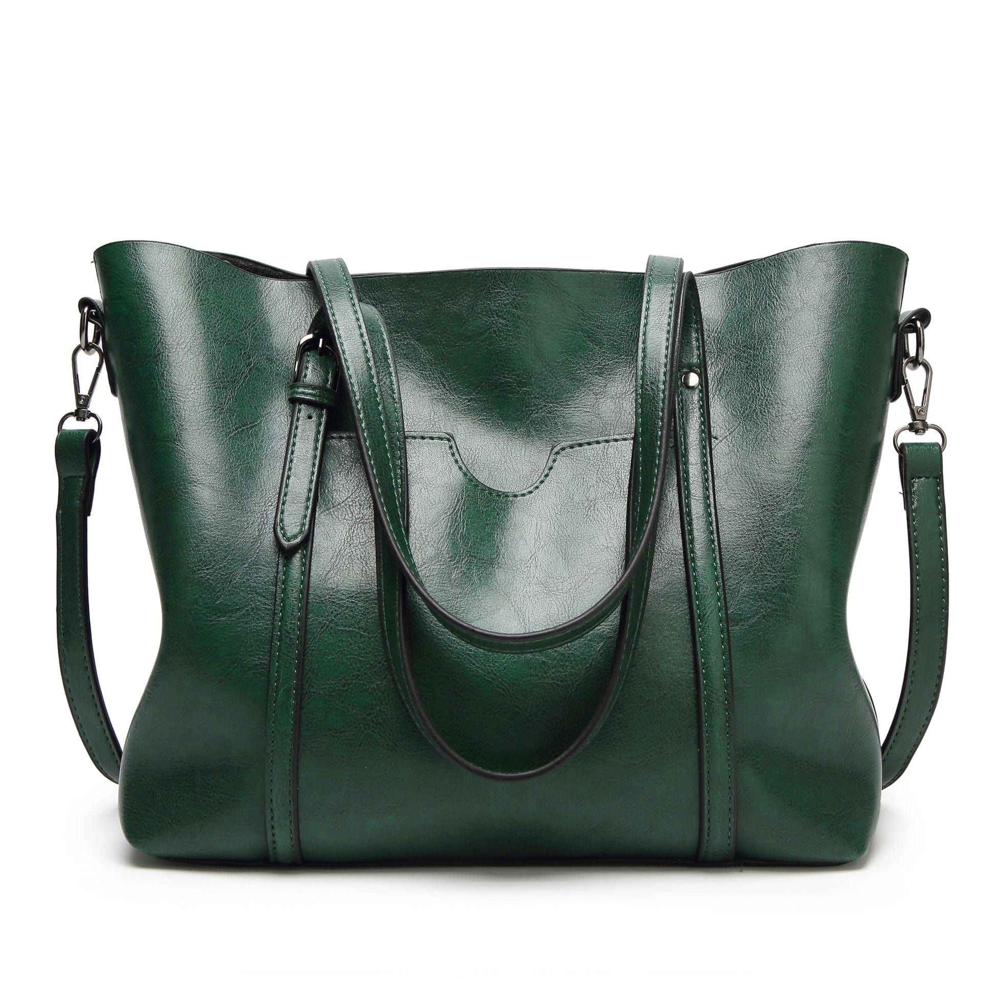 Women bag Oil wax Women's Leather Handbags Luxury Lady Hand Bags With Purse Pocket Women messenger bag Big Tote Sac Bols