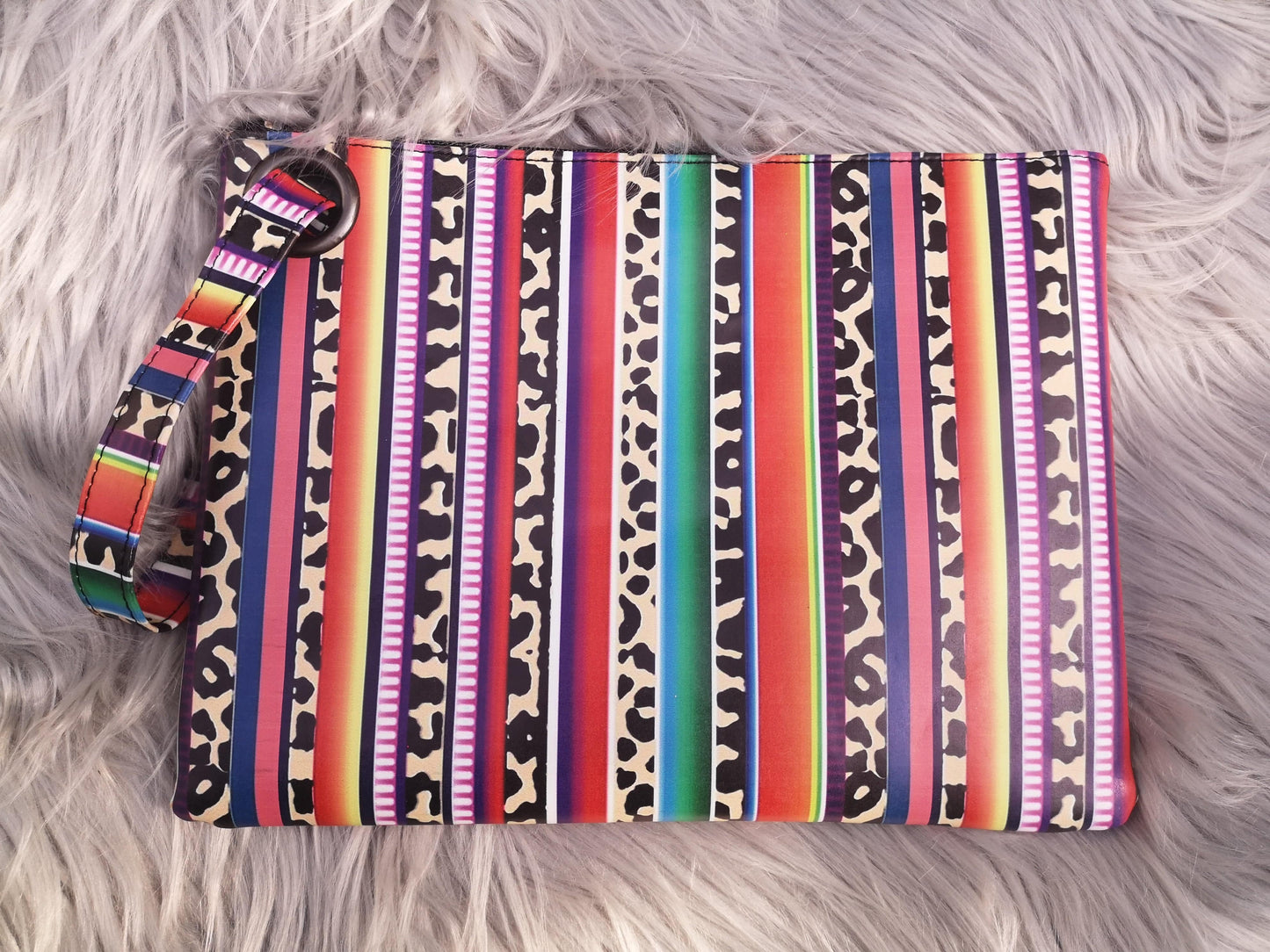 Women Cowhide with Hair Oversized Clutch Bag Designer Large Capacity Clutch Handbag Lady Wristlet Purse Evening Bag For Girls