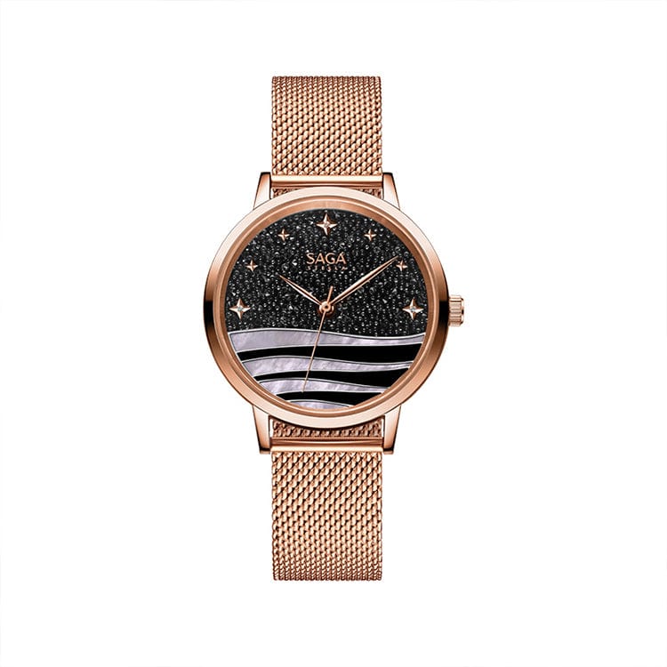 WOMEN / Dark Night Surface Steel Band SAGA 53624 Private Label Luxury Watches Dropshipping Brand Designer Watches