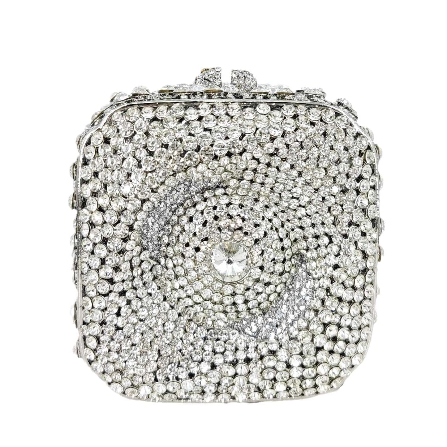 Women Evening Clutch Bag Luxury Handbag Square Bags High Quality Bling Diamond Rhinestone Crystal Small Bridal Bag Clutch