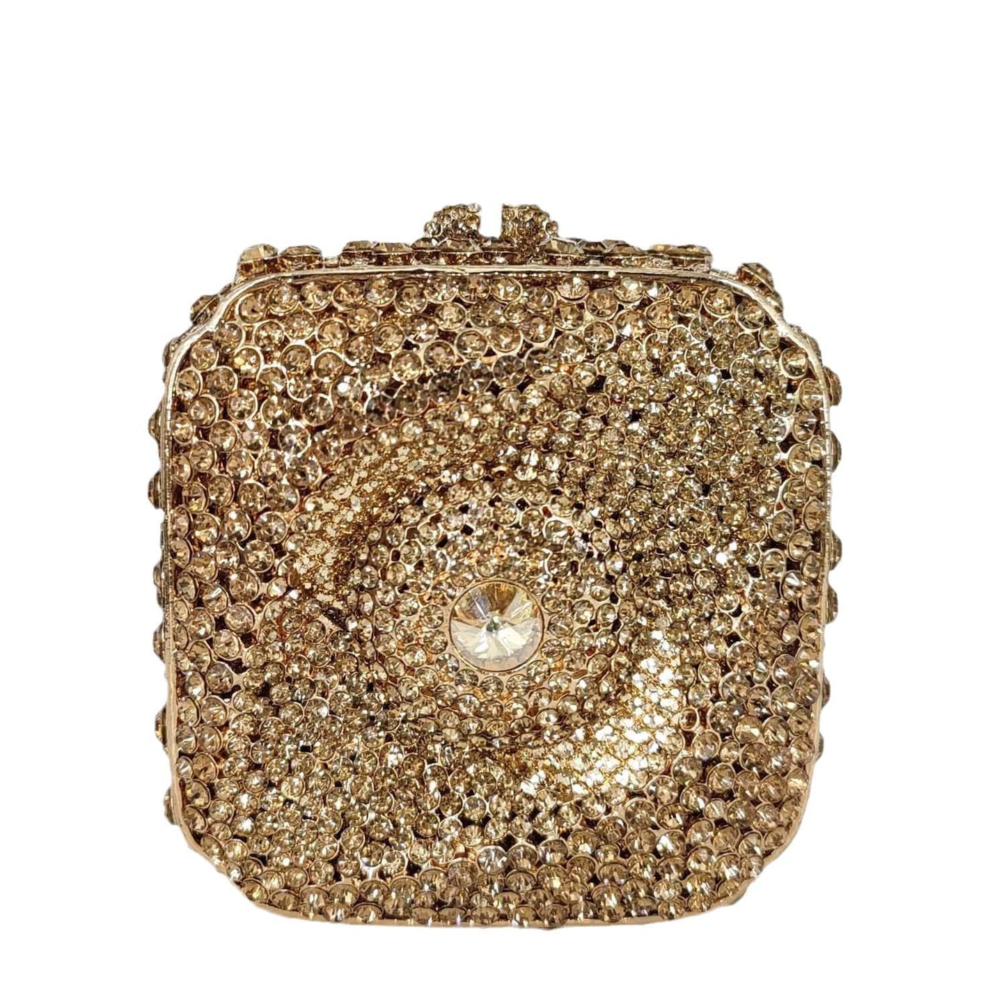 Women Evening Clutch Bag Luxury Handbag Square Bags High Quality Bling Diamond Rhinestone Crystal Small Bridal Bag Clutch
