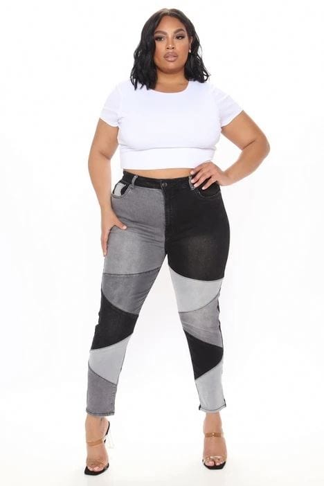 Women High Waist Mom Spandex Jeans pants Streetwear Vintage Patchwork Skinny Pants Autumn Fashion Pencil Denim Trousers Y2k