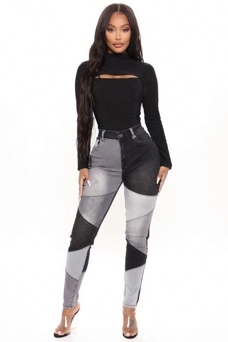 Women High Waist Mom Spandex Jeans pants Streetwear Vintage Patchwork Skinny Pants Autumn Fashion Pencil Denim Trousers Y2k
