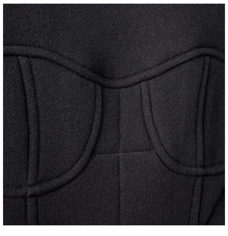Women Hoodies Sweatshirt Patchwork Black Hooded Hoodie Women Vintage Casual Short Women Sweatshirt Tops 2022 Fashion