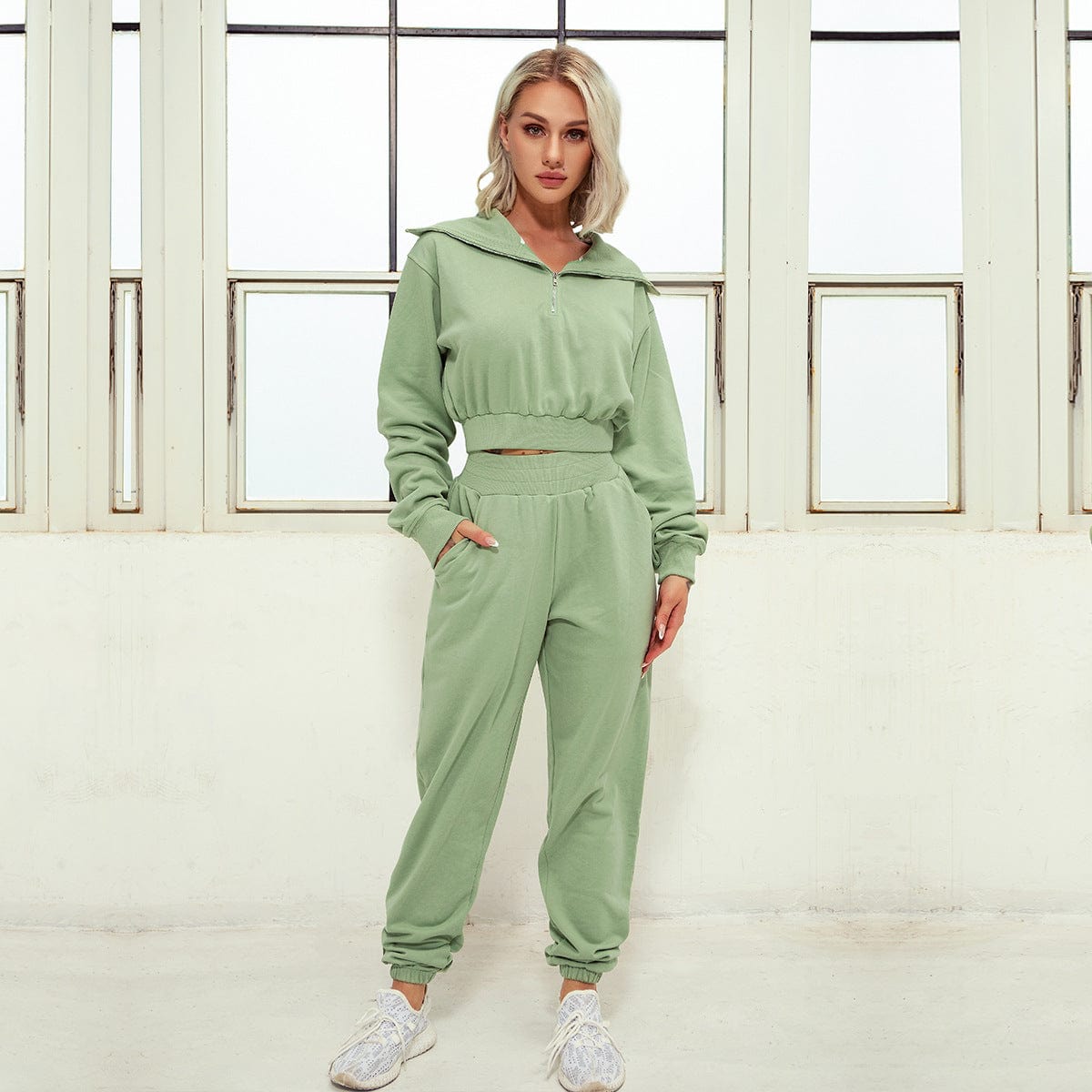 Women Leisure Jogging Wear Loose Autumn Spring StreetWear Outdoor Sport Running Walking Clothing