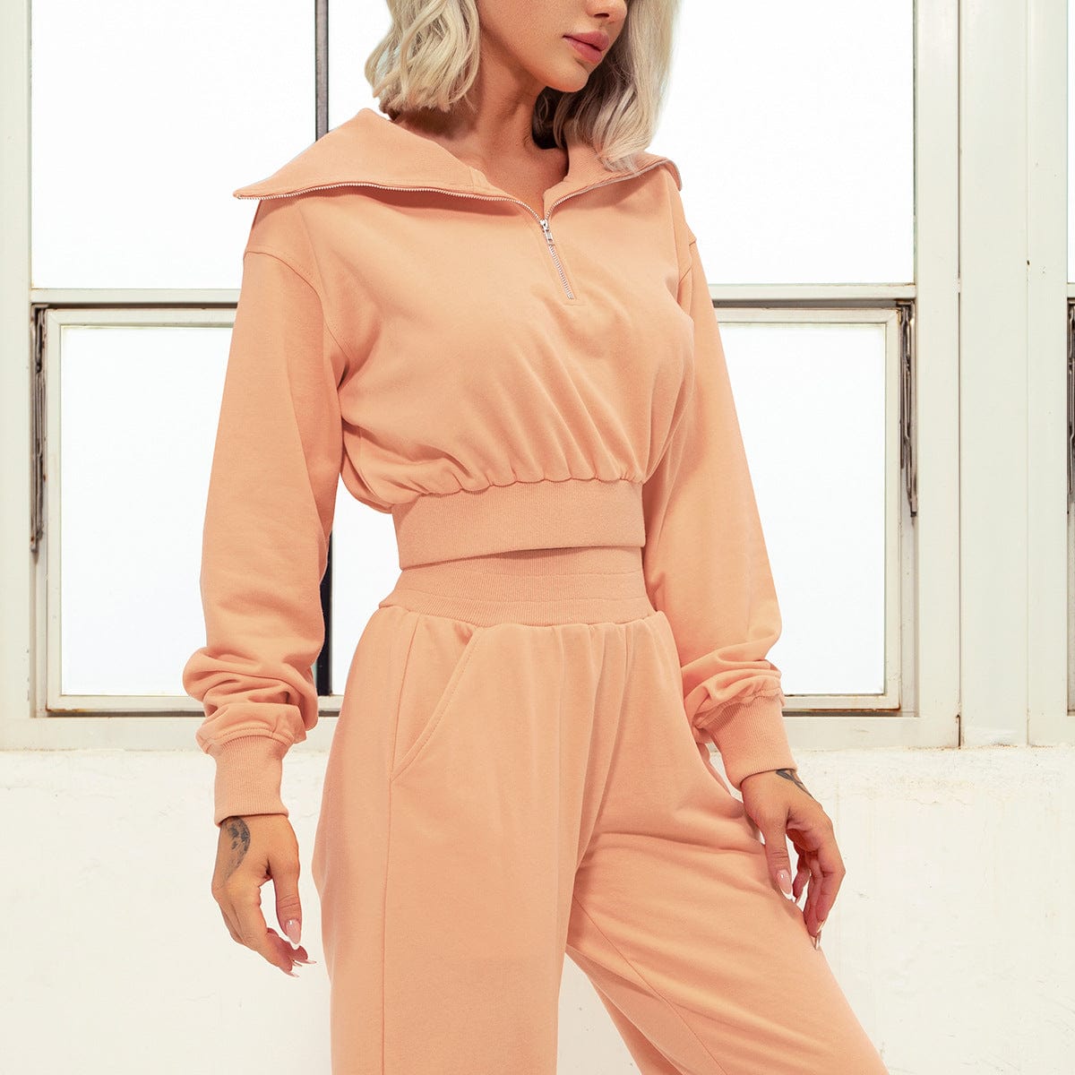 Women Leisure Jogging Wear Loose Autumn Spring StreetWear Outdoor Sport Running Walking Clothing