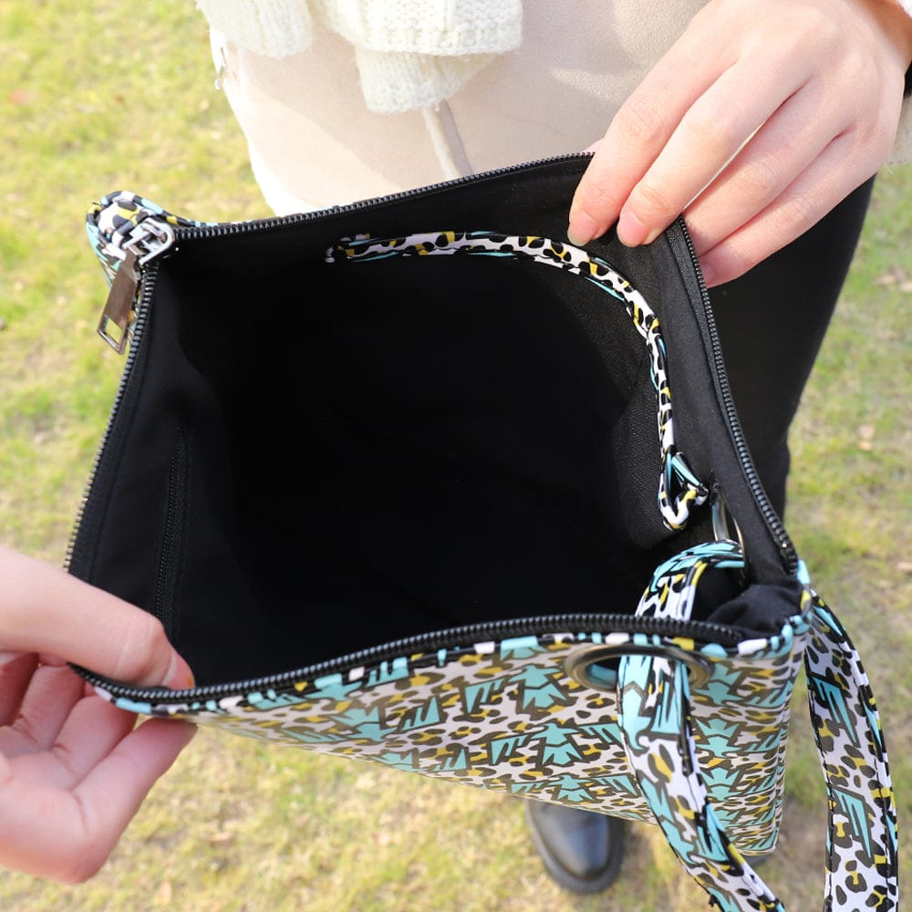 Women Leopard with Hair Oversized Clutch Bag Designer Large Capacity Clutch Handbag Lady Wristlet Purse Evening Bag For Girls