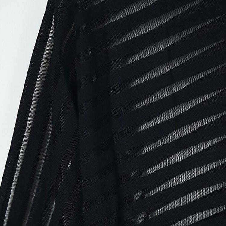 Women Mesh Net Blouse Sheer Long Sleeve Ladies Shirt for Women Black Front Hollow Sexy Tops Womens Clothing Female Blouses