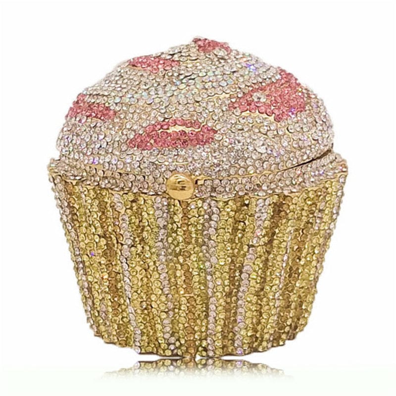 Women Money pocket Lipstick bling diamond party skull handbag hand rhinestone ice cream clutch popcorn fox purse evening bags