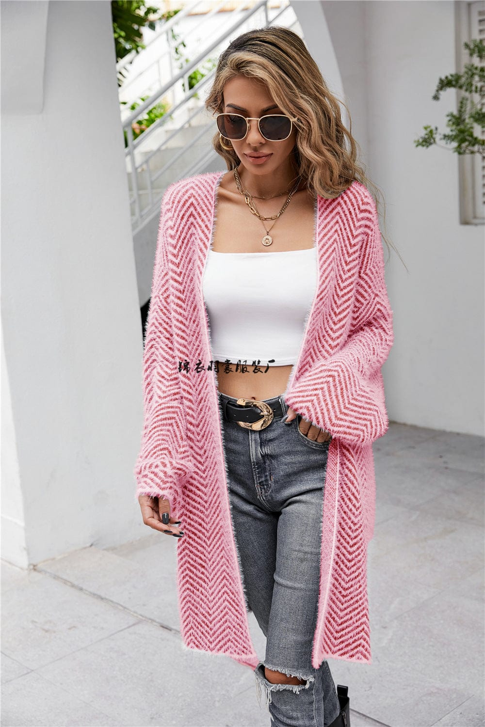 Women's Cardigan Sweater Long Coat Casual Fashion Loose Elegant Streetwear Harajuku Knitwear Tops Female Clothing Autumn Winter
