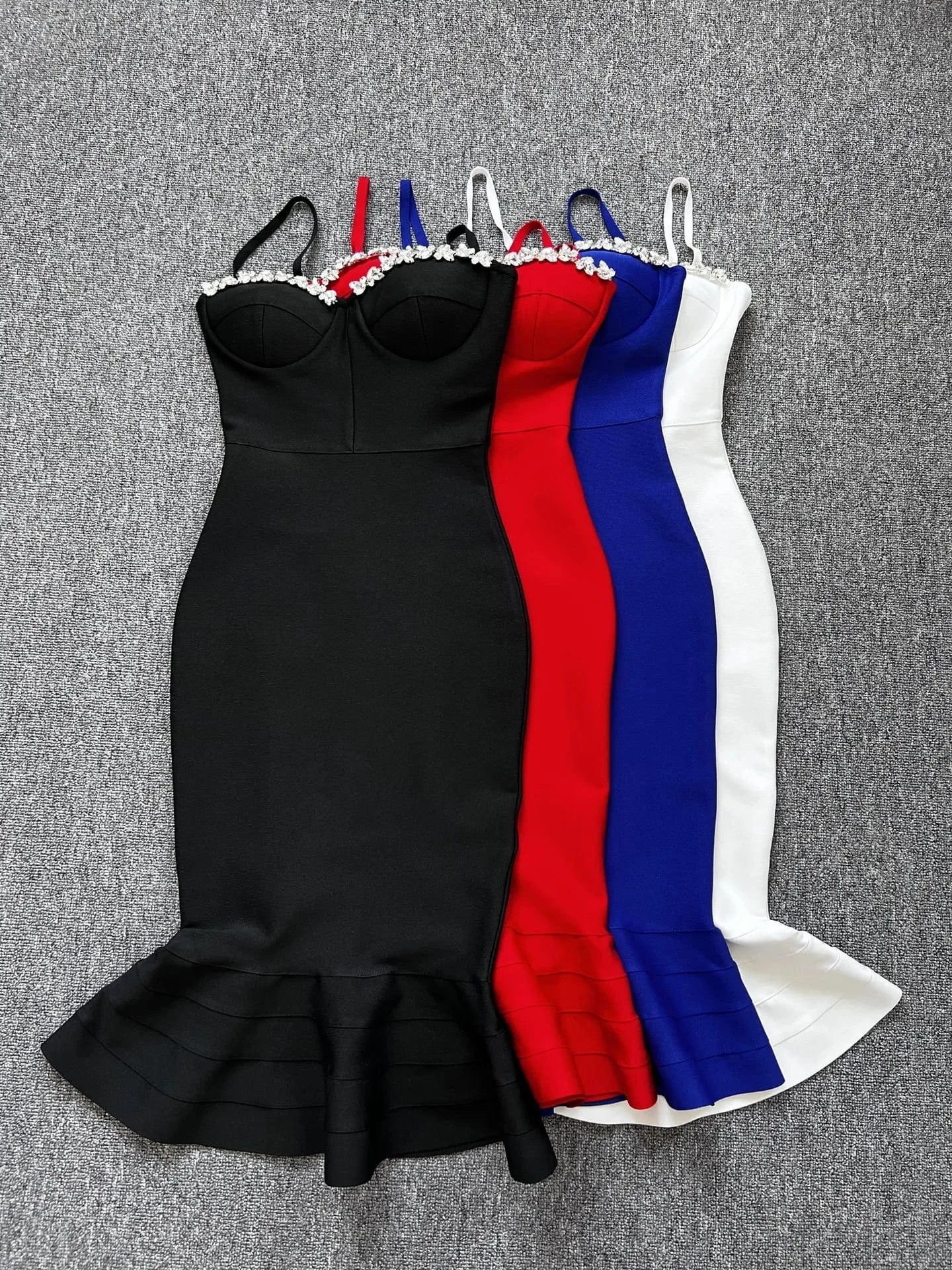 Women's Elegant Bandage Bodycon Sexy Strap Dress For Women Party Cocktail Evening Dress