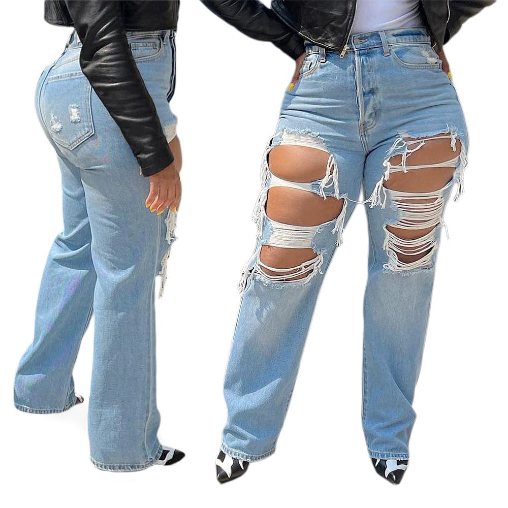 Women's Jeans Streetwear High Waist Jeans Vintage Straight Harajuku 2022 Denim Pants Cargo Pants