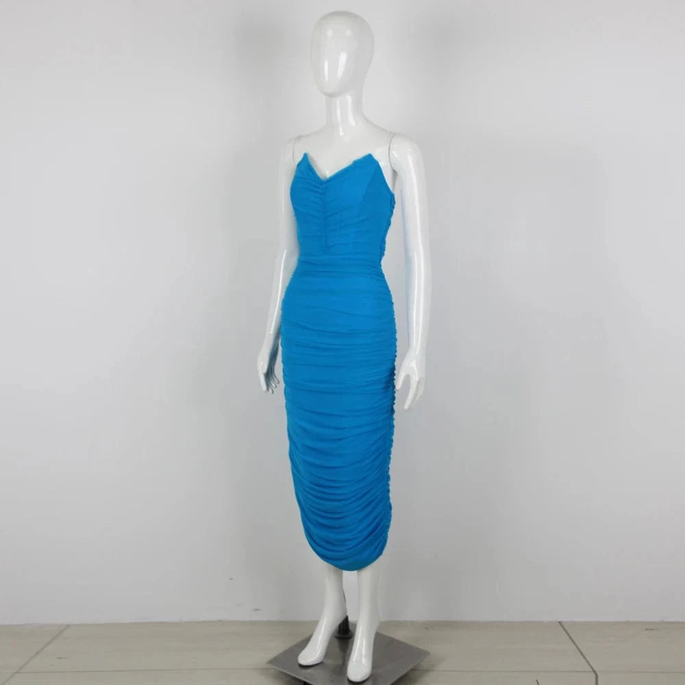 Women's New Styles Sexy Off Shoulder Bodycon Mini Mesh Casual Dress Bandage Prom Dresses