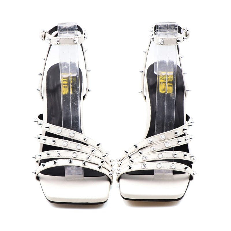Women's size4=35 / 1 Famous Brand women flat sandals roman rivet sandal luxury designer sandals for women flat
