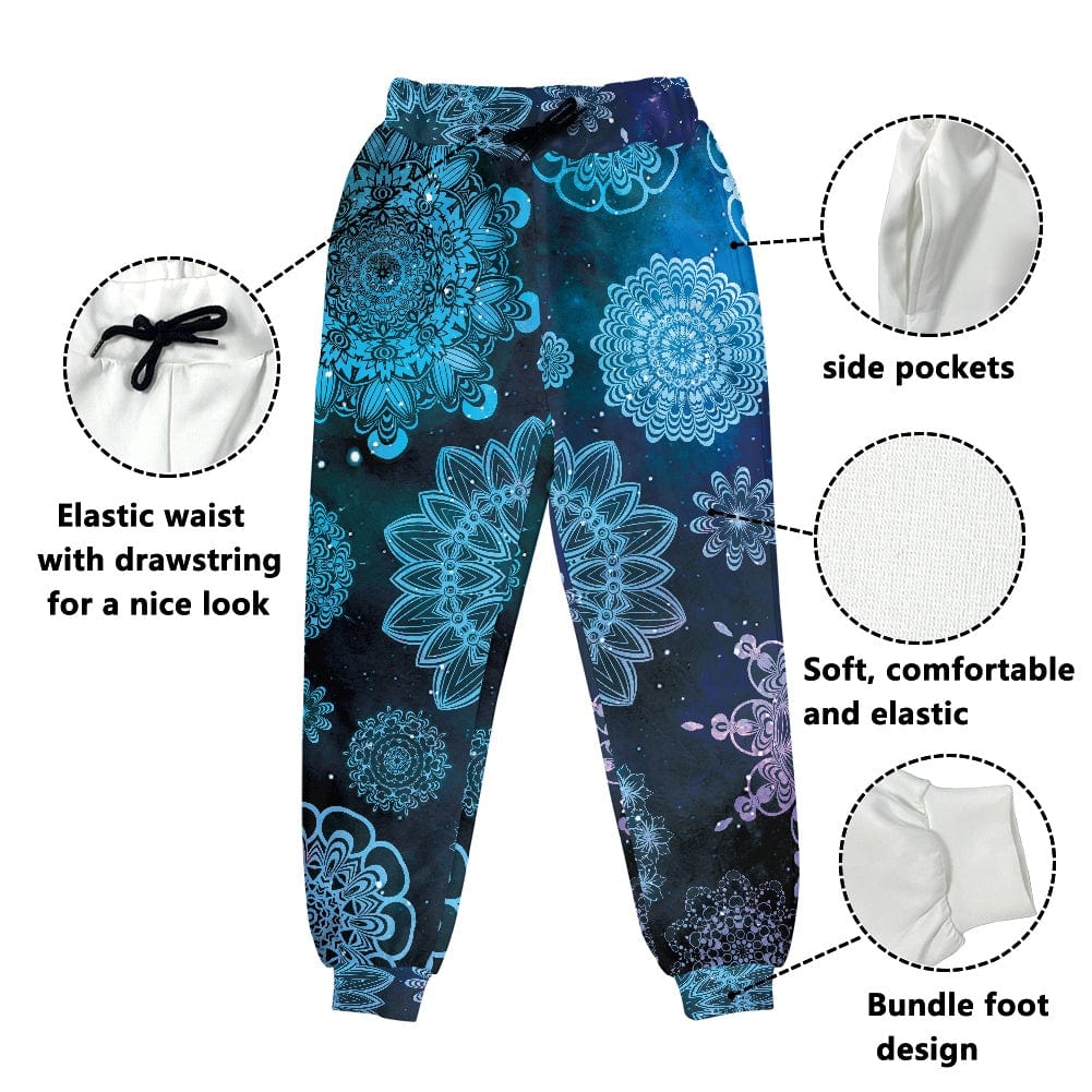 Women's Sports Pants Mandala Fashion Bohemian Loose Pant Men Women Casual Hippy Trousers Baggy Aladdin Harem Pant Dropshipping