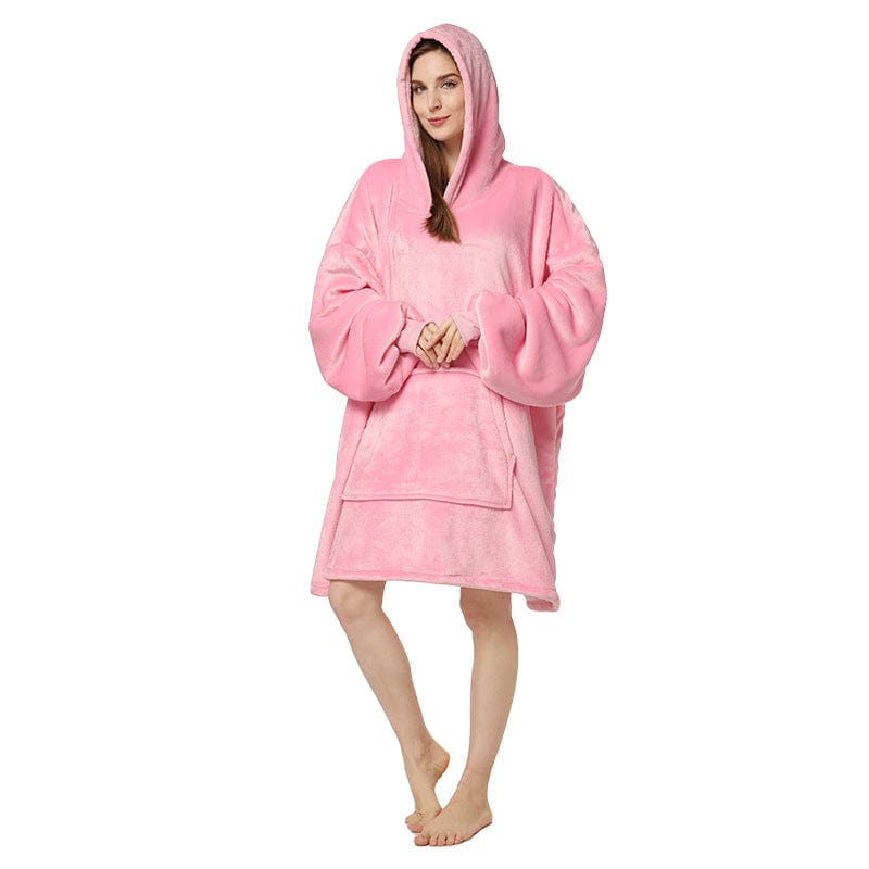 women's winter ladies warm fleece flannel hoodie sleeping dressing gown clothes loungewear pajamas homewear home wear for winter