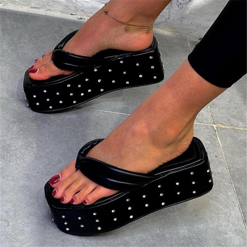 women size 10=41 / 2 New hot sale slippers wedges flip flops sandals for women shoes new design slippers trading companies