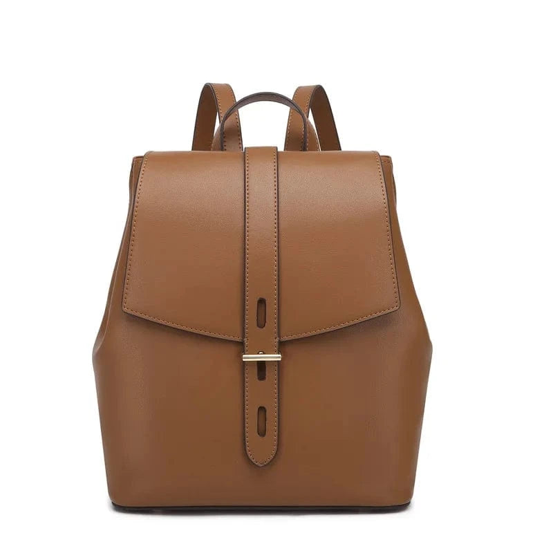 Women Small Backpack Purse Genuine Leather Quilted Mini Daypack Fashion Bookbag for Girls Waterproof Cover Lady Bags Polyester