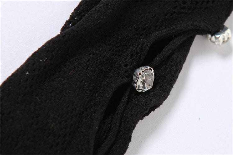 Women Solid Hollow Out Print Playsuits Long Sleeve One-piece Shorts Rompers Diamond Button Sexy Outfits