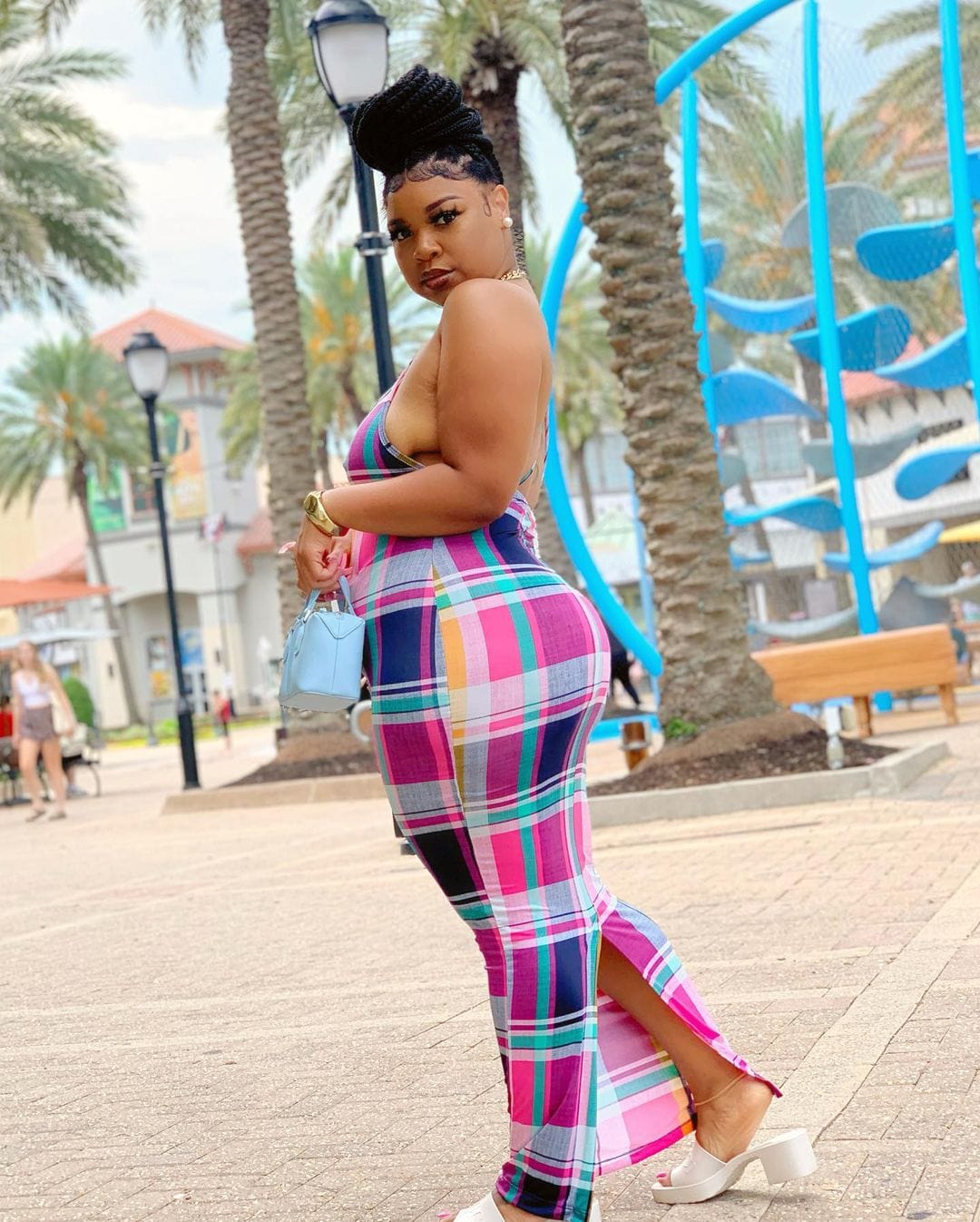 Women summer sling plaid printing midi sexy sleeveless dress women's plus size clothing closeout clothing women's plus size