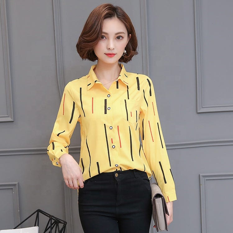 Women Tops And Blouses Office Lady Blouse Slim Shirts Women Blouses Plus Size Tops Casual Shirt Female Blusas