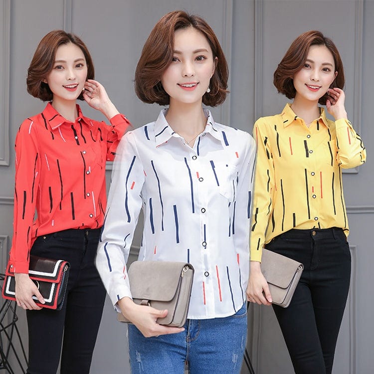 Women Tops And Blouses Office Lady Blouse Slim Shirts Women Blouses Plus Size Tops Casual Shirt Female Blusas