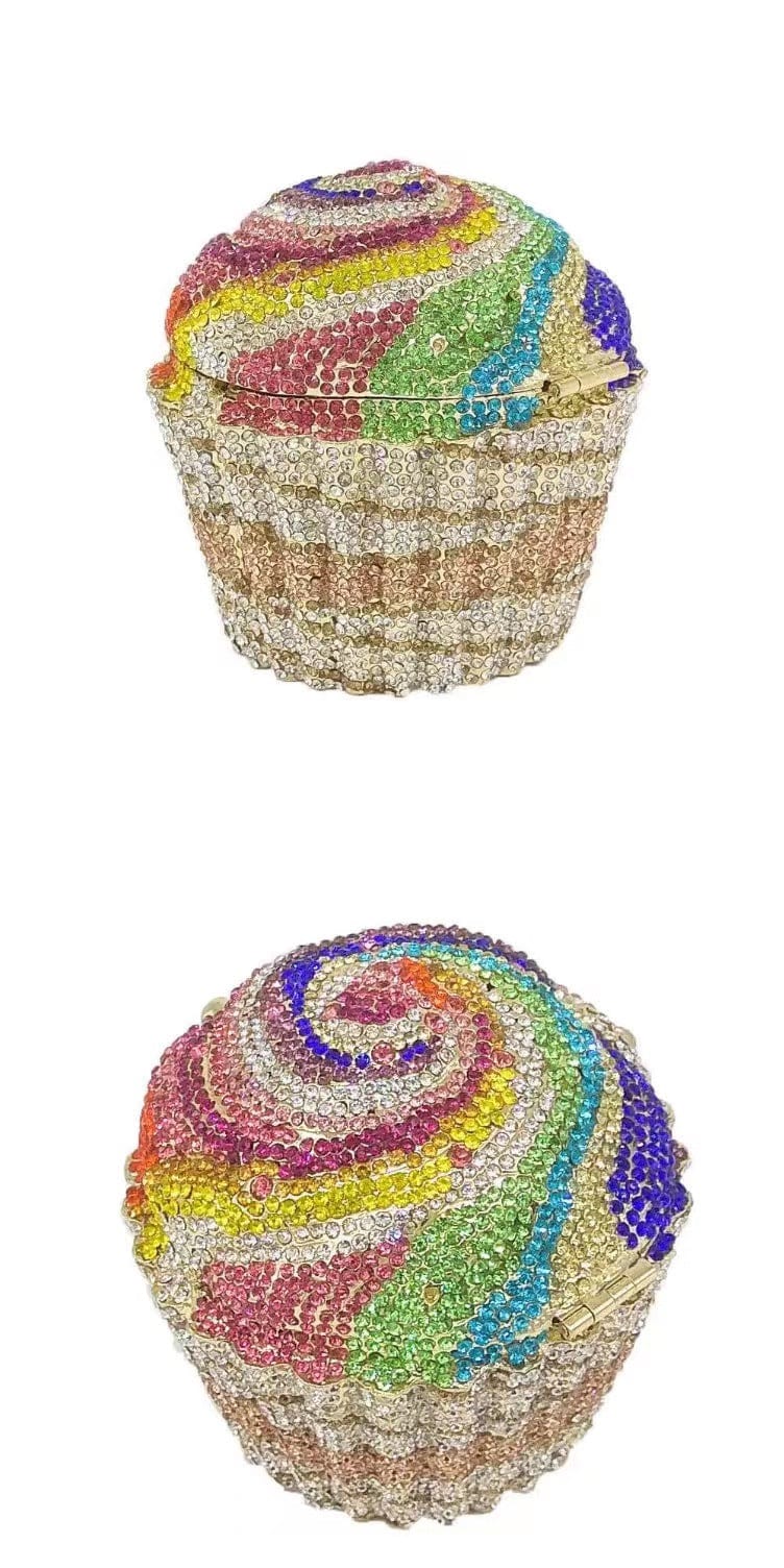 women wedding bridal bling diamond party skull handbag hand rhinestone ice cream clutch popcorn gun purse fish cake evening bags